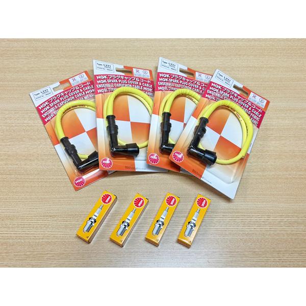 カワサキ ゼファー400 ’89〜'95 スパークプラグ プラグコード セット