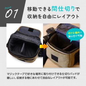 カメラバッグ ショルダー 一眼レフ おしゃれ ...の詳細画像2