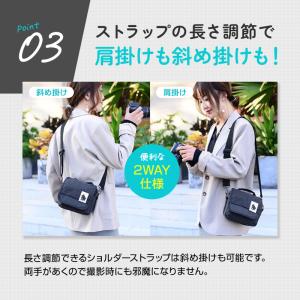 カメラバッグ ショルダー 一眼レフ おしゃれ ...の詳細画像4