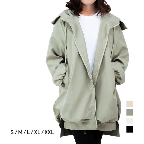 マウンテンパーカー ジャケット ブルゾン レディース アウター フード付き ポケット付き カジュアル...