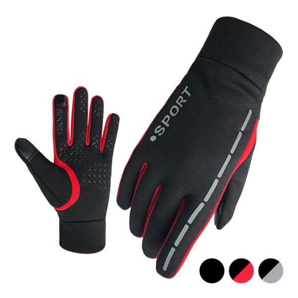 自転車グローブ サイクルウェア 男女兼用 蛍光反射 防風 防寒 サイクリング アウトドアスポーツ 滑...