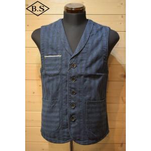 グラフゼロ graphzero GZ-SLVTJ-0110 ショールカラーベスト ストライプ