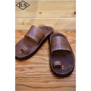 東京サンダル サムリングサンダル TOKYO SANDALS TS-C14 THUMB RING SANDAL ブラウン｜barnstormer2