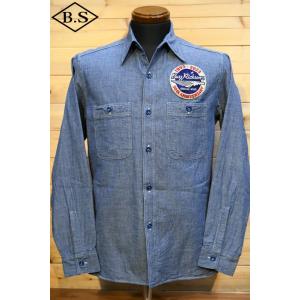 バズリクソンズ BUZZ RICKSON’S 長袖シャツ BR29184 BLUE CHAMBRAY...