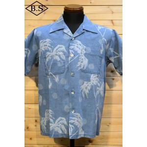 デューク カハナモク アロハシャツ DK39242 DUKE KAHANAMOKU INDIGO C...