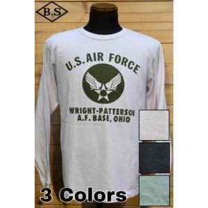 BUZZ RICKSON'S バズリクソンズ 長袖 Tシャツ FIGHTING SQ. プリント