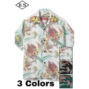 サンサーフ SUN SURF アロハシャツ SS39417 RAYON HAWAIIAN SHIRT “BUG EYED FISH”