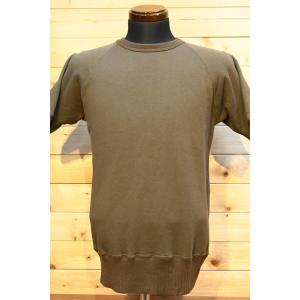 クッシュマン Tシャツ CUSHMAN 26681 MINI PILE SWEAT TEE MUJI オリーブ