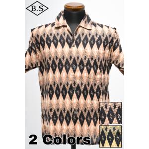 デラックスウエア DELUXEWARE 半袖シャツ AL-19S 50s ARGYLE