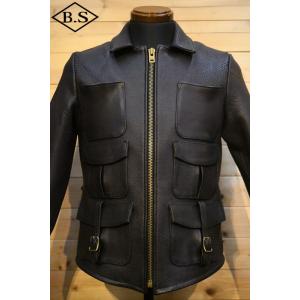 BLACKGOATSKIN NAKEDSUN ネイキッドサンレザー 38未使用品 ネイキッドサン NAKED SUN レザージャケット NS002002 Thunder Road