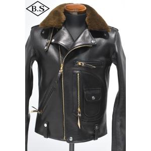 BOOTES ボーテス レザージャケット bts-aurochs-b AUROCHS オーロックス BLACK