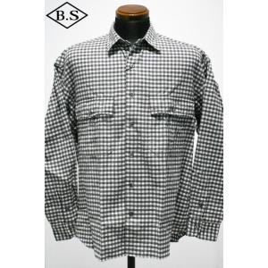 ポータークラシック PORTER CLASSIC 長袖シャツ ROLL UP FLANNEL GINGHAM CHECK SHIRT