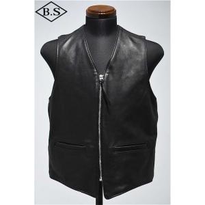Schott N.Y.C ベスト ジレ Schott/ショット/LEATHER PADDING VEST