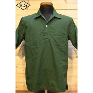 コリンボ COLIMBO 半袖シャツ ZY-0302 M55 Type Pullover Shirt S/S Ever Green｜barnstormer2