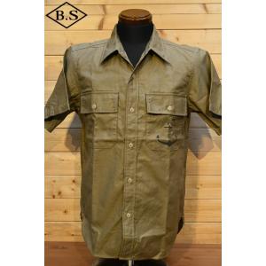 ジェラード JELADO 半袖シャツ CT82113B Officer Shirt カーキ