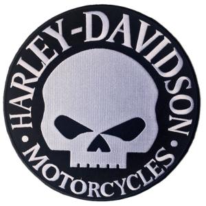 海外買付 / Harley Davidson BACK PATCH 01 刺繍ワッペン MC パッチ ウィリーG スカル １点物