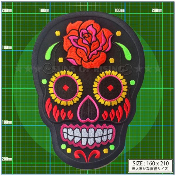 海外買付 / 特大 / MEXICAN SKULL 15 スカル ワッペン BIGSIZE ハ ーレ...