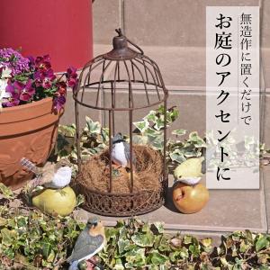 アンティーク調 アレンジ フラワーバードケージ...の詳細画像1