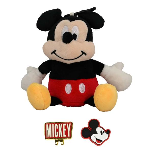 ライト ディズニーシリーズ ぬいぐるみポーチ&amp;ゴルフマーカーセット ミッキーマウス カラビナ付 ゴル...