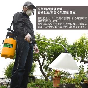 芝生除草剤散布用 飛散防止カバー付 泡除草噴口...の詳細画像1