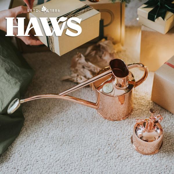 英国 HAWS 銅製インドアカン1L＆ミストスプレー じょうろ 霧吹き 水やりセット
