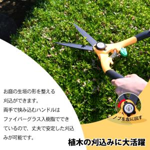 サボテン 芝生ハサミ 両手タイプ 芝生鋏 はさ...の詳細画像2