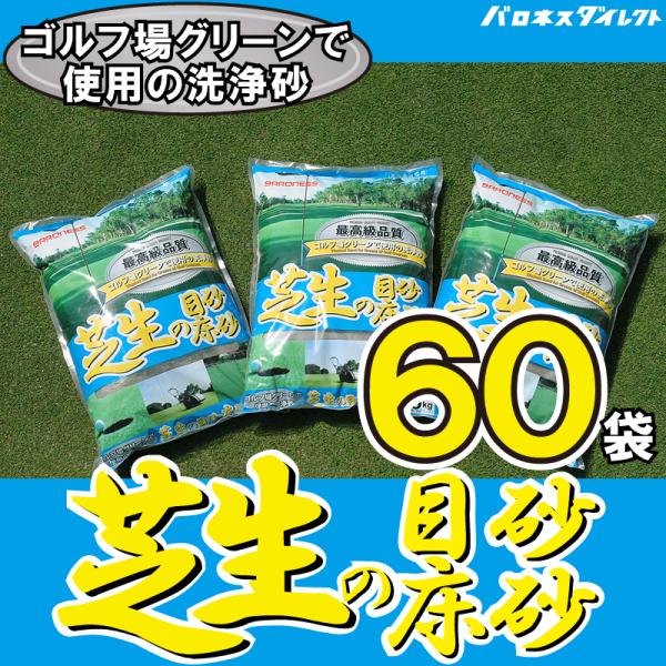 芝生 目砂 床砂 洗砂 芝生の目砂・床砂 10kg×60袋セット