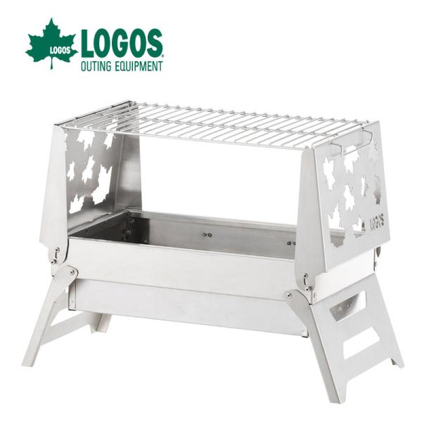 LOGOS ロゴス たき火BBQベース 焚火 料理 ステンレス 薄型コンパクト収納 81063000