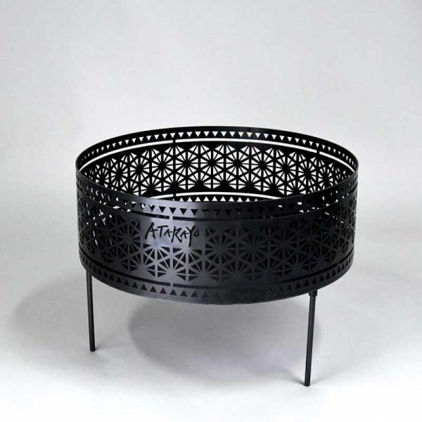 焚き火台 ATARAYO アタラヨ 和柄 三つクツワ菱 大型 日本製 あたらよ 焚火台 焚き火 キャ...