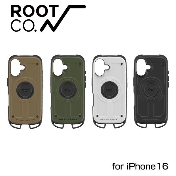 ROOT CO. ルートコー iPhone16専用 GRAVITY Shock Resist Cas...