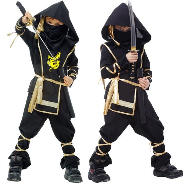 ハロウィン コスプレ 衣装 子供 男の子 仮装 キッズ 子供用 忍者 コスチューム 上下セット サイ...