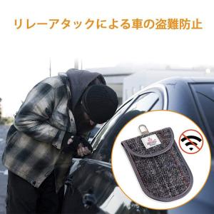 リレーアタック対策防止ケース 高級ハリスツイー...の詳細画像1