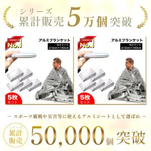 防災グッズ アルミシート アルミブランケット ...の詳細画像1