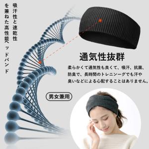 ヘアバンド メンズ スポーツ レディース 3本...の詳細画像1