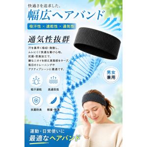 ヘアバンド メンズ スポーツ レディース 3本...の詳細画像1