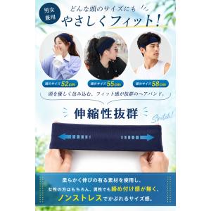 ヘアバンド メンズ スポーツ レディース 3本...の詳細画像3