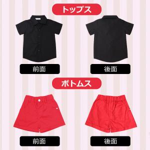 ハロウィン 衣装 子供 コスプレ 仮装 赤 黒...の詳細画像4