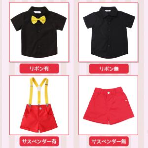 ハロウィン 衣装 子供 コスプレ 仮装 赤 黒...の詳細画像5