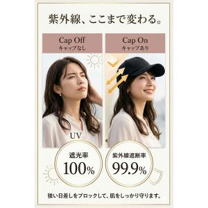 キャップ 帽子 レディース メンズ 深め 綿1...の詳細画像2