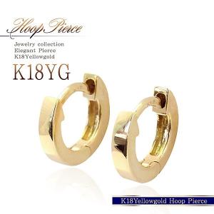 プラチナ フープ ピアス 甲丸 スナップ Pt900 幅2mm 外径10mm