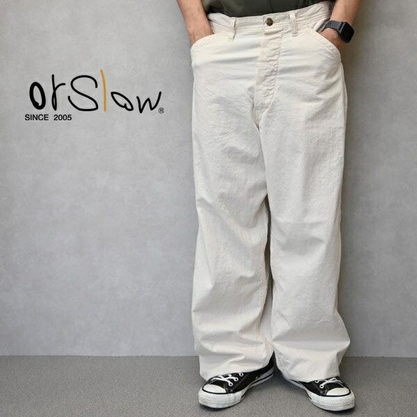 メンズ Orslow オアスロウ WIDE FIT 30'S PAINTER PANTS MEN　ペ...