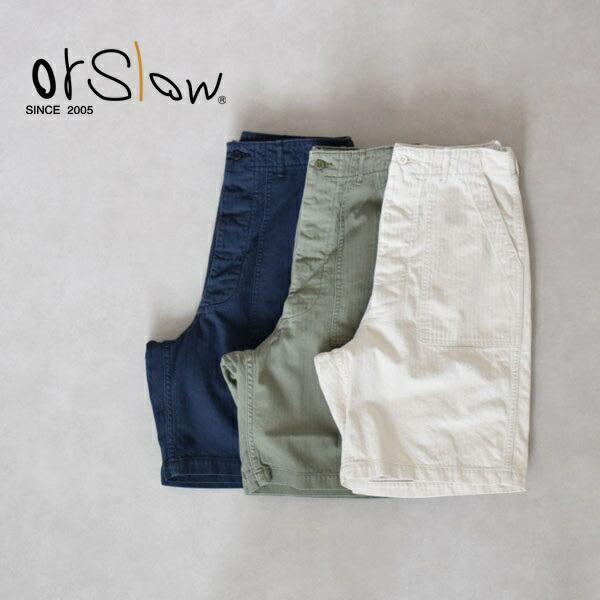 メンズ Orslow オアスロウ  サマーファティーグショーツ　ショートパンツ　SUMMER FAT...