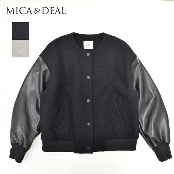 レディース　MICA&amp;DEAL　マイカアンドディール　ドッキングスリーブノーカラーブルゾン ブルゾン...