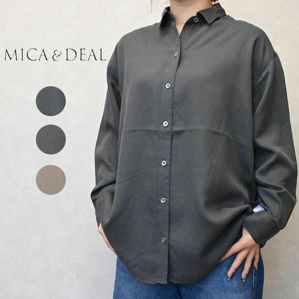レディース MICA&amp;DEAL マイカアンドディール フィブリル2WAYシャツ レギュラーカラー ル...