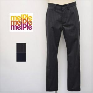 メンズ　melple メイプル　シアサッカー　トラウザー　パンツ　　19SM-MP012｜bas-2nd