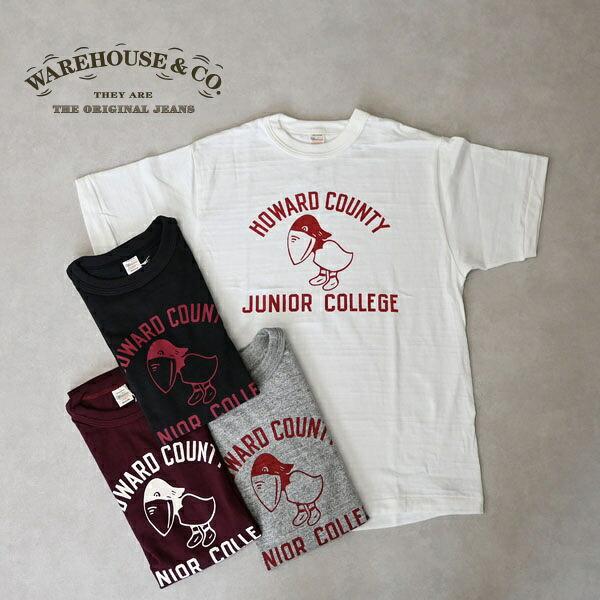 メンズ　WAREHOUSE　ウエアハウス　　 半袖 クルーネック Tシャツ　ホーク（タカ）鳥 460...