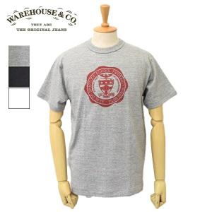 メンズ　WAREHOUSE　ウエアハウス　　半袖　クルーネック　フロント プリント　Tシャツ MINNESOTA 4601｜bas-2nd