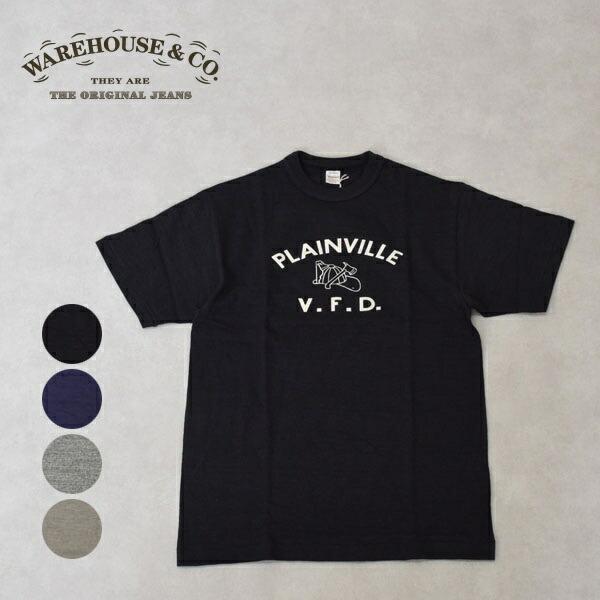 メンズ　WAREHOUSE　ウエアハウス　半袖　クルーネック　Lot 4601 PLAINVILLE...