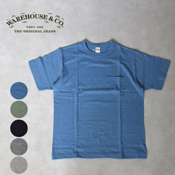 メンズ　WAREHOUSE　ウエアハウス　　半袖　クルーネック　ポケットTシャツ　Tシャツ　S/S ...