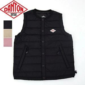 キッズ　 DANTONダントン　KIDS INNERDOWN VEST 子供用　ノーカラー　インナーダウン　ライト　ダウン　ベスト  DT-A0048NNF